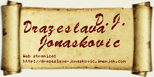Dražeslava Jonašković vizit kartica
